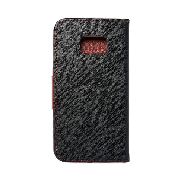 Galaxy S7 Plånboksfodral Fancy Eco Läder - Svart Svart