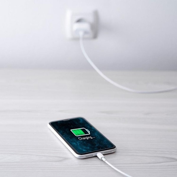 Forcell Reseladdare USB-C med Lightning Kabel 3A 20W - Vit