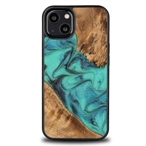 Bewood iPhone 13 -puhelinkuori Unique Turquoise - Musta