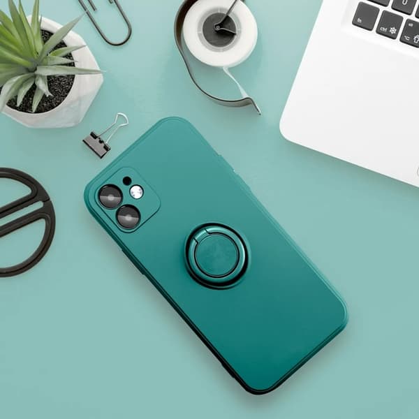 Mobilskal till Galaxy A56 5G Silikon Ring - Grön Grön