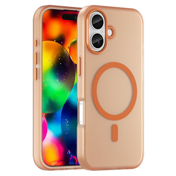 Mobilskal till iPhone 17 MagSafe Slim Matte Translucent - Orange Orange