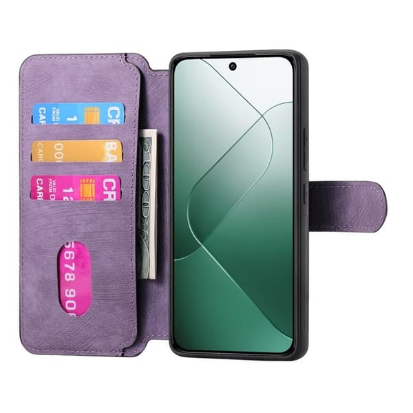 CASENEO Xiaomi 14 Plånboksfodral Konstläder - Lila