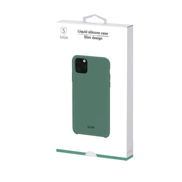 SiGN iPhone 11 Pro Max Case nestemäinen silikoni - valkoinen
