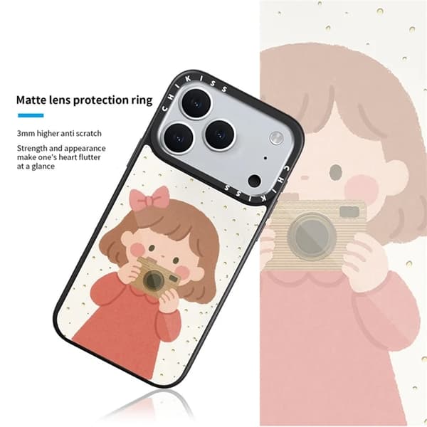 Mobilskal till iPhone 17 Pro Max MagSafe Aluminium Silikon Rosa