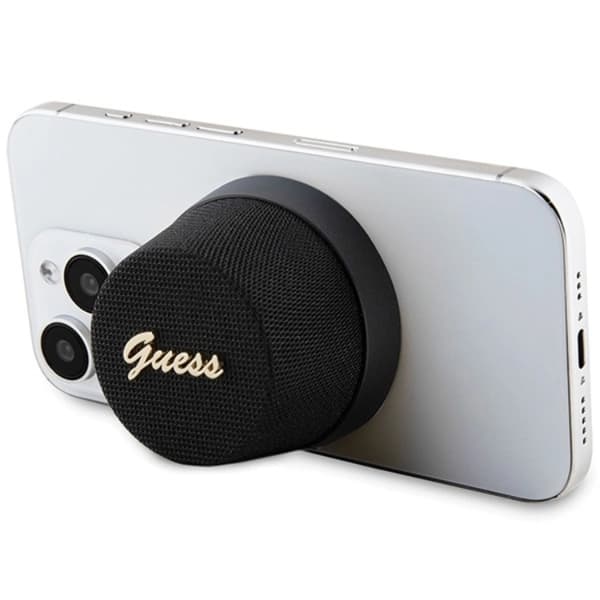 Guess Bluetooth-højttaler Magnetic Script Metal - Sort Black