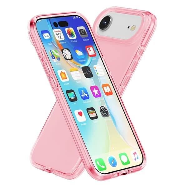 AMORUS Mobilskal till iPhone Air Shockproof - Clear Rosa Rosa