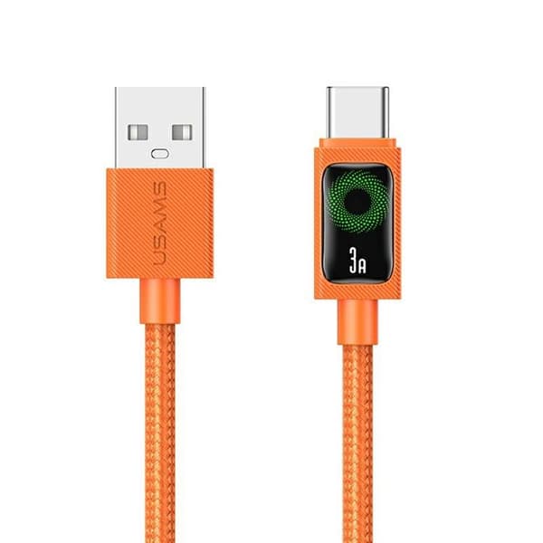 USAMS USB-C till USB-A 18W Kabel 1.2m U92 - Orange Orange