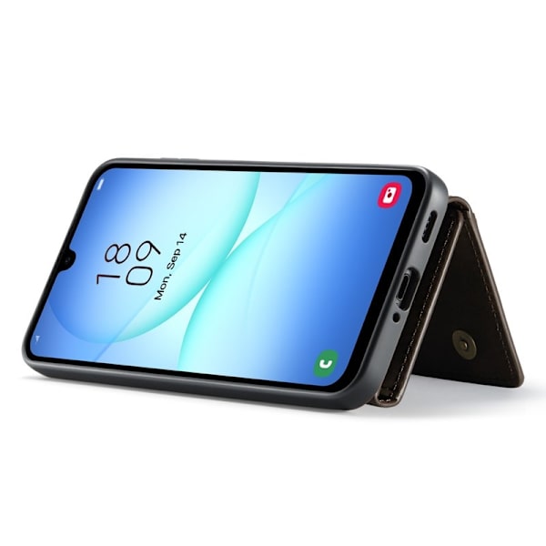 DG.MING Samsung Galaxy A17 5G Konstläder Plånboksfodral Brun