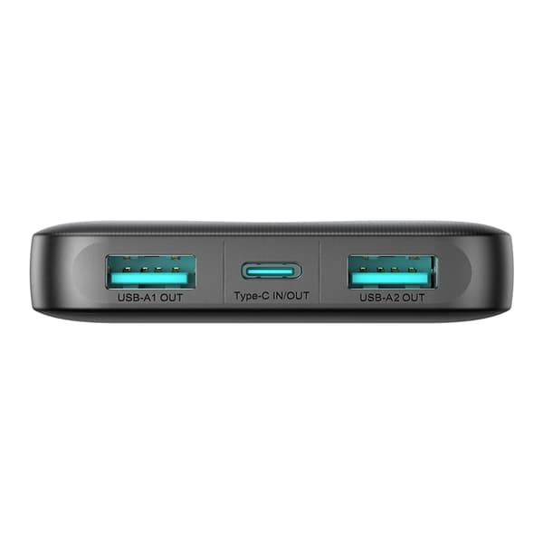 Joyroom Powerbank 10000mAh 2xUSB-A 1xUSB-C 2.4A - Svart Svart