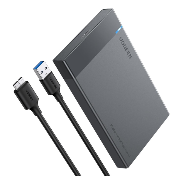 Ugreen 2.5'' SATA HDD Box USB 3.0 Drive - Sort