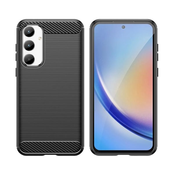 Galaxy A35 Mobilskal Carbon - Svart Svart