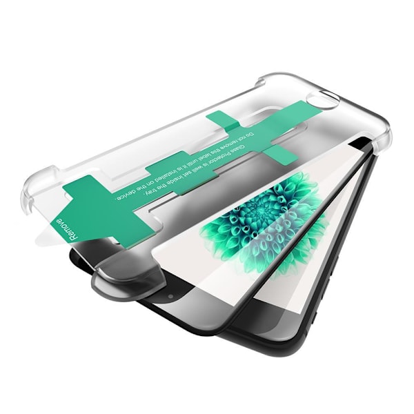 CoveredGear Easy App Härdat Glas Skärmskydd till iPhone 6S/6 - Svart Svart