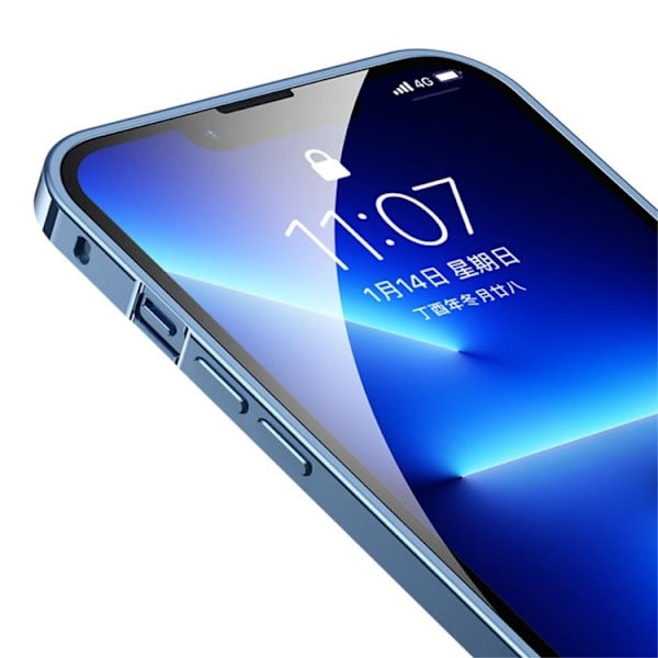 iPhone 14 Plus Skal Metall Slim - Svart Svart