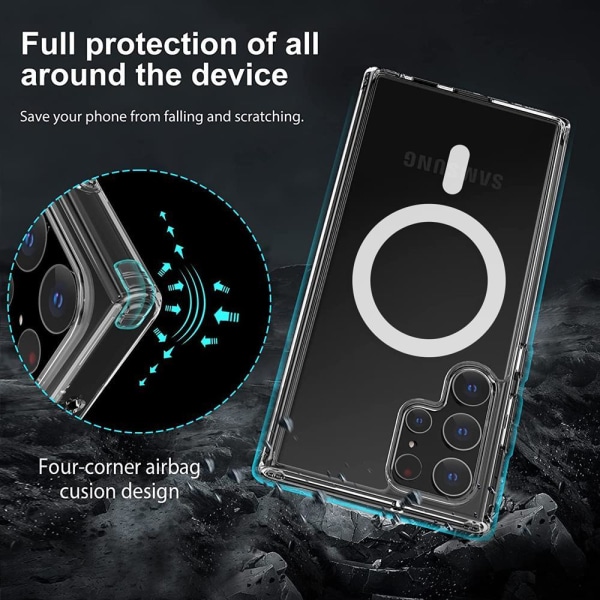BOOM Magsafe Cover til Samsung Galaxy S22 - Gennemsigtig