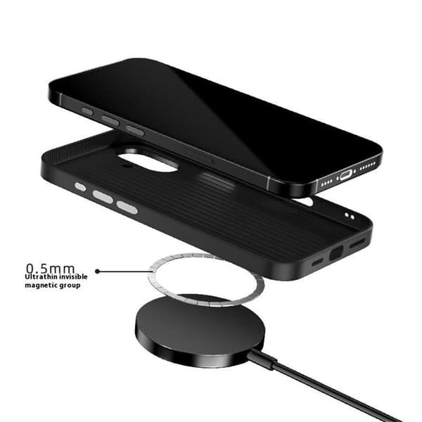 ABEEL Mobilskal till iPhone 16 Plus PC TPU Aluminium PU Läder - Textur 2