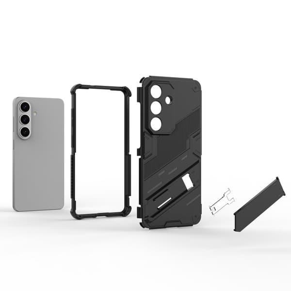 Mobilskal till Samsung Galaxy S26/S26 Pro Plast Stöttålig Med Ställ - Vit