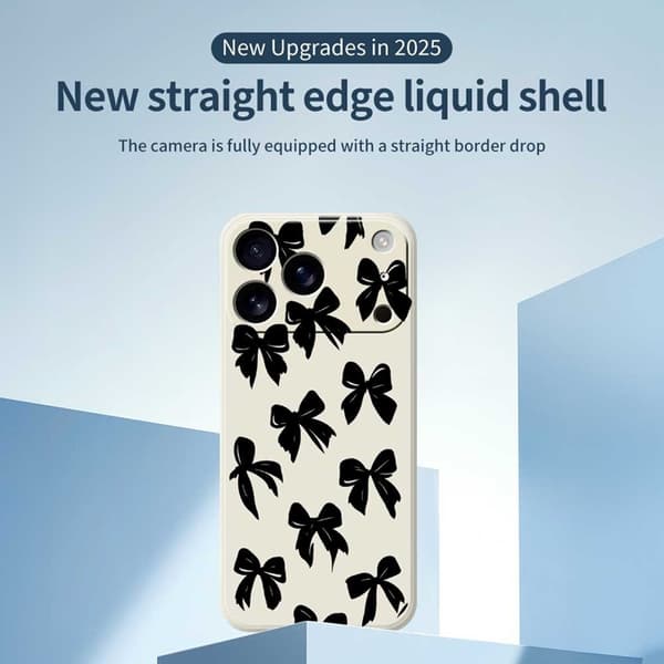 Mobilskal till iPhone 17 Pro Bow Pattern Printing Straight - Lila Lila