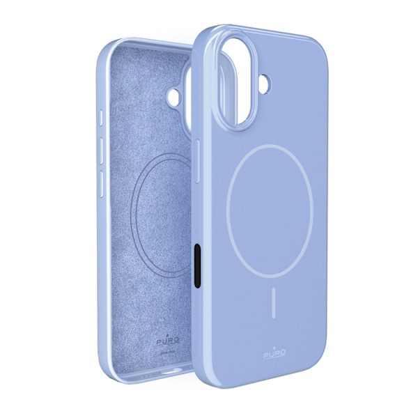 Puro Mobilskal till iPhone 17 Magsafe Polycarbonate Pulse - Blå Blå