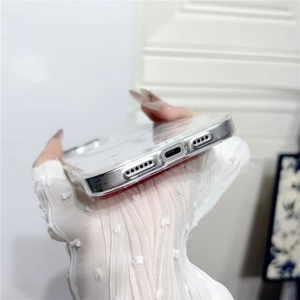 Mobilskal till iPhone 16 Pro MagSafe Laser Floral Vit