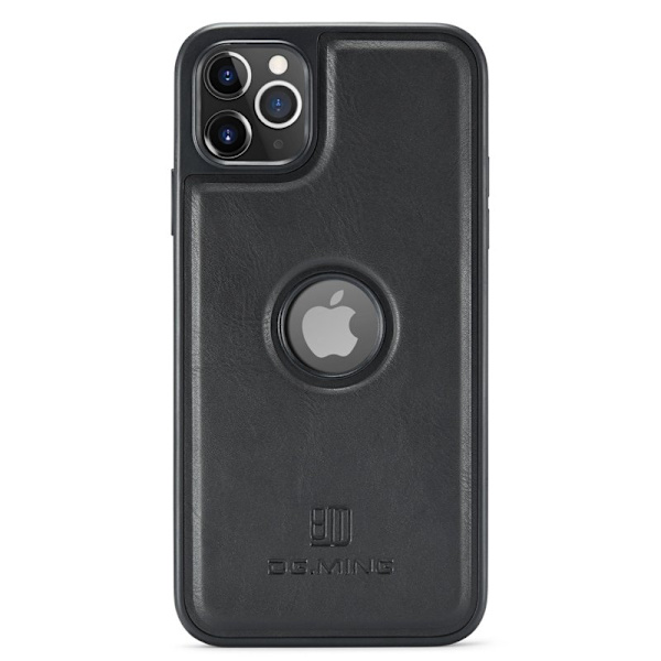 DG.MING Mobilskal till iPhone 11 Pro Max Läderbeläggning Svart