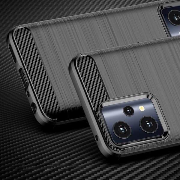 Carbon Realme 9 Pro Skal Fleksibel - Sort Black