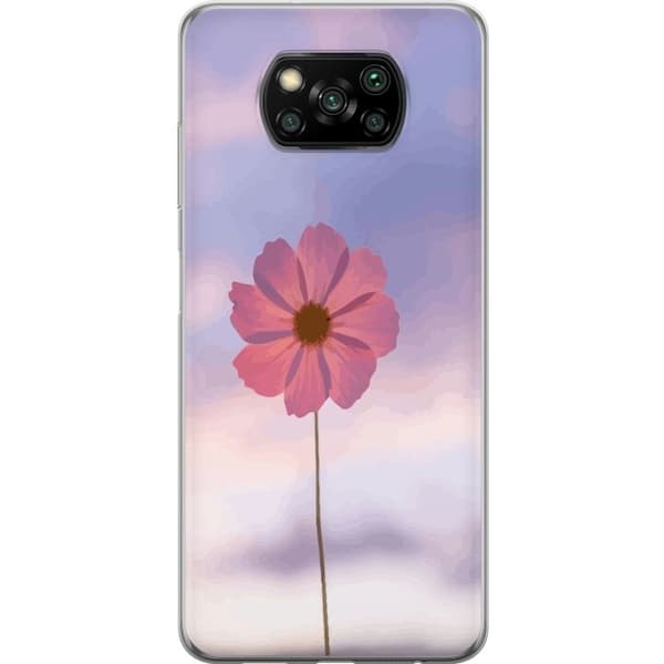 Mobilskal till Xiaomi Poco X3 NFC med Rosa blomma