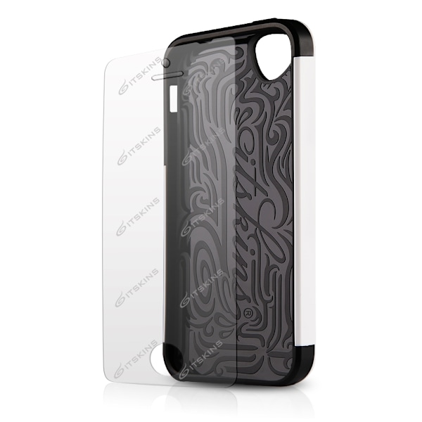 ITSkins Evolution Skal till Apple iPhone 5C (Vit) + Skärmskydd White