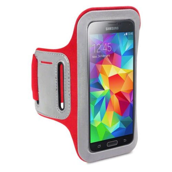 Shocksock Armband till Samsung Galaxy S5  - Röd Röd