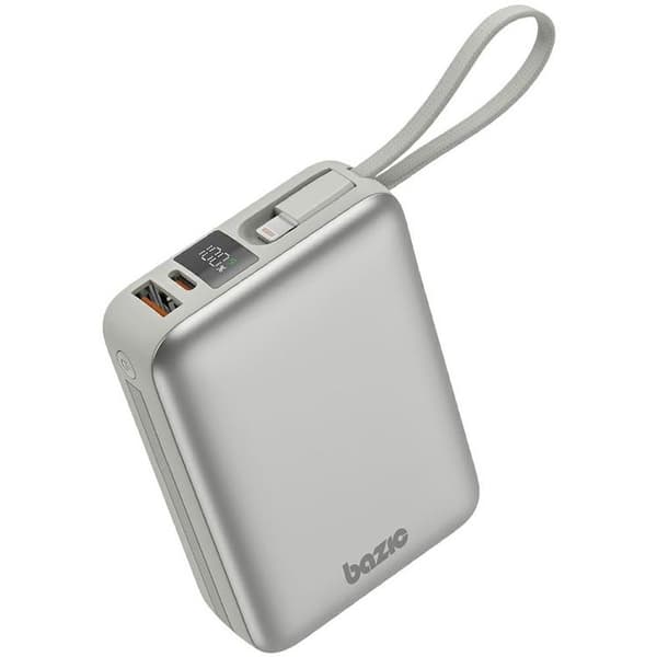 Bazic Fusion 4in1 PowerBank 20000mAh USB-C/Lightning - Grå Grå