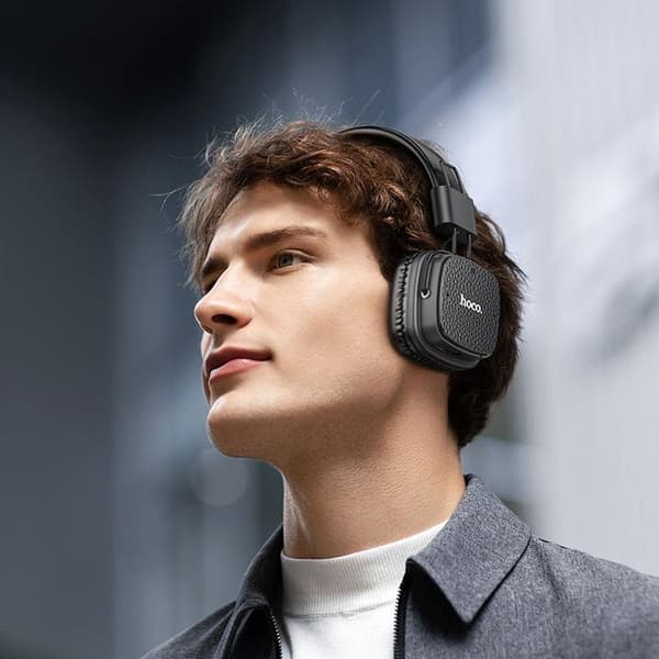 Hoco Over-Ear Hörlurar Trådlösa Bluetooth W56 - Brun Brun
