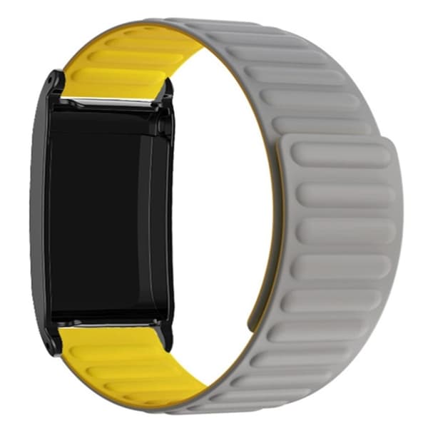 Whoop 4.0 Armband Magnetic Silikon - Grå/Gul