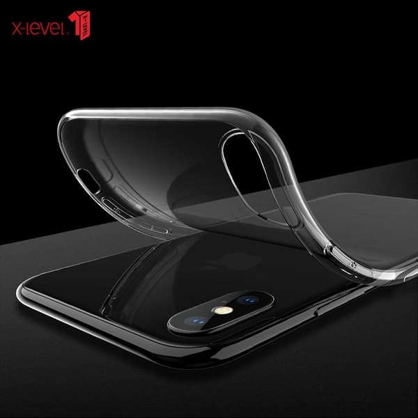X-LEVEL Clear Series TPU Mobilskal för iPhone XS Max - Transparent