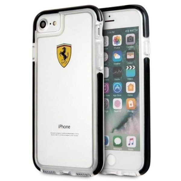 Ferrari iPhone 7/8/SE (2020/2022) kuori iskunkestävä - läpinäkyvä
