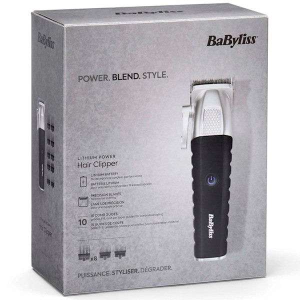 Babyliss Hårklipper Lithium Power E812E Svart