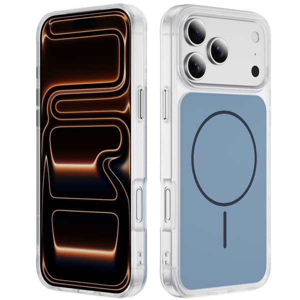 Mobilskal till iPhone 17 Pro MagSafe Skin Touch TPU PC - Blå Blå