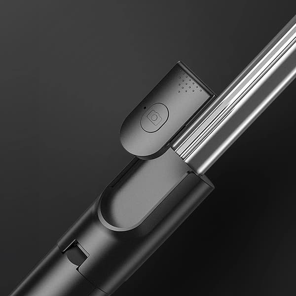 Selfiestick Teleskopstativ 1m med Telefonhållare - Svart