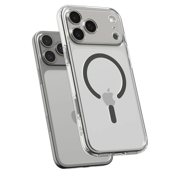 Spigen Mobilskal för Apple iPhone 17 Pro MagSafe Ultra Hybrid - Clear/Graphite Transparent