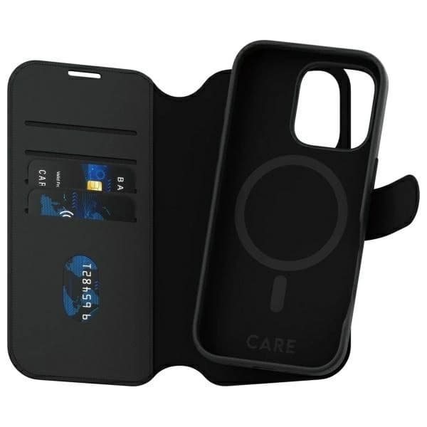 CARE By PanzerGlass iPhone 16 Pro tegnebog MagSafe Tango 2in1 Black