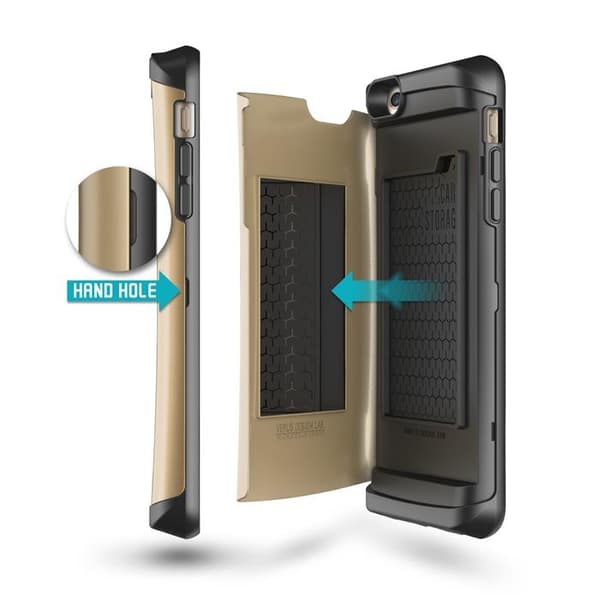 Verus Damda Veil etui med spejl til Apple iPhone 6 (S) Plus (Guld) Guld