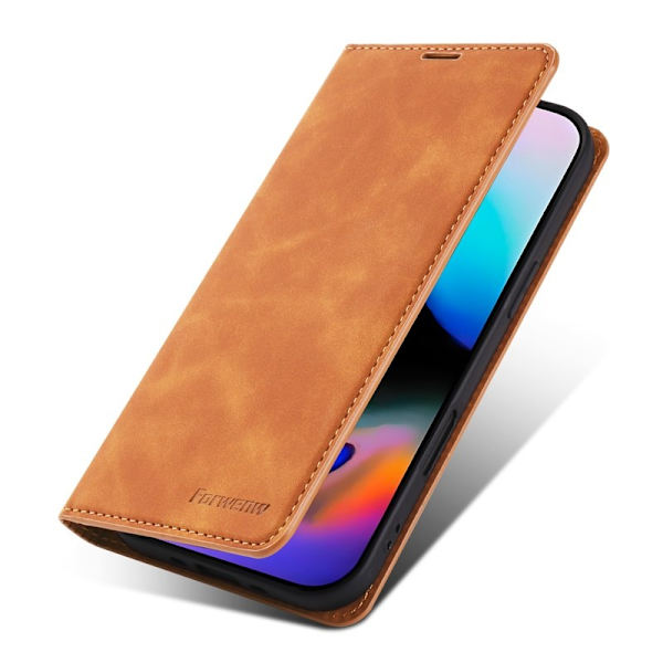 FORWENW iPhone Air Plånboksfodral Konstläder - Brun