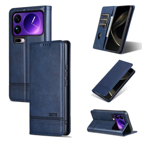 AZNS Xiaomi 17 Pro Plånboksfodral Konstläder - Blå