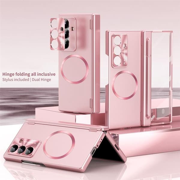 Mobilskal För Galaxy Z Fold 8 MagSafe Hård PC - Roséguld Roséguld