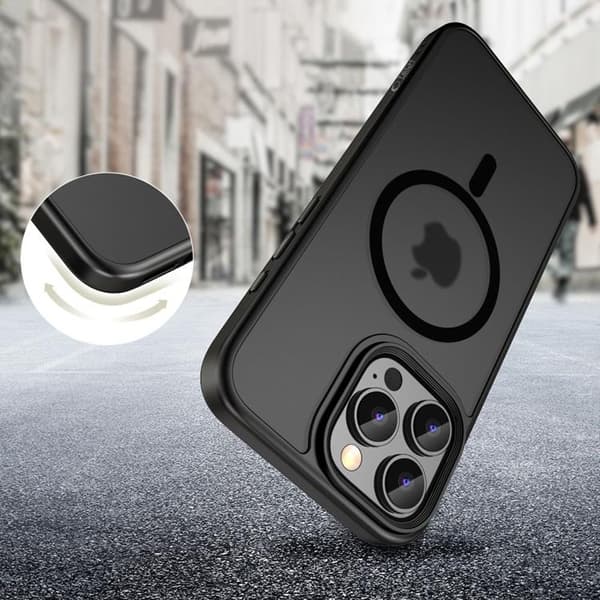 Tech-Protect Telefontaske til iPhone 16 Pro Magsafe Magmat - Matt Sort Svart
