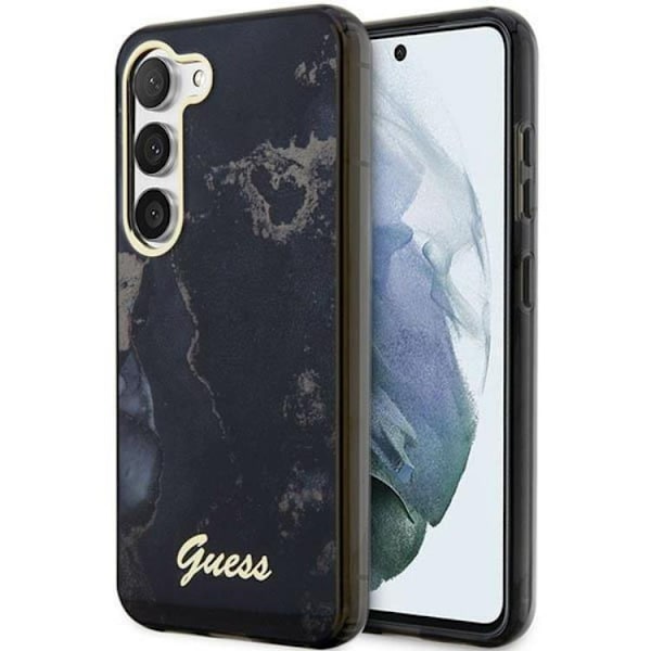 Guess Galaxy S23 Mobilskal Marble - Svart Svart