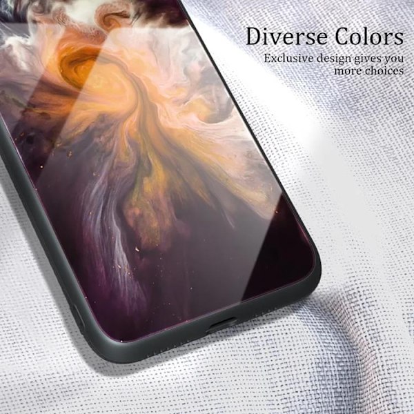 Galaxy A55 Mobilskal Marmormålad - Orange