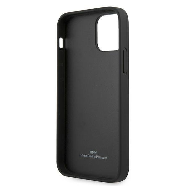 BMW Läder Deboss Skal iPhone 12 mini - Svart Svart