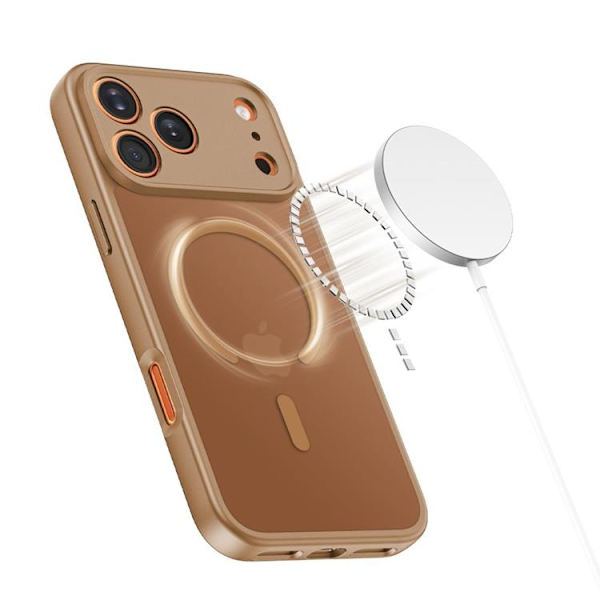 Tech Protect Telefontaske til iPhone 17 Pro Magsafe BasicMag - Matt Brun Brun