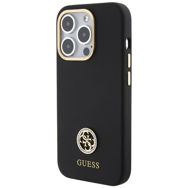 Guess telefontaske til iPhone 15 Pro Max MagSafe Silikone Rhinestone