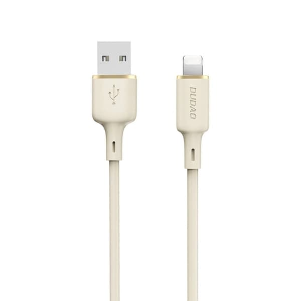 Dudao USB-A till USB-Lightning-kabel 1m - Beige Beige