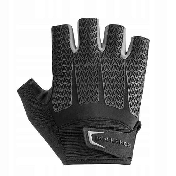 Rockbros Cykel Handskar Med Gel Inserts S169BGR Medium - Svart/Grå Svart
